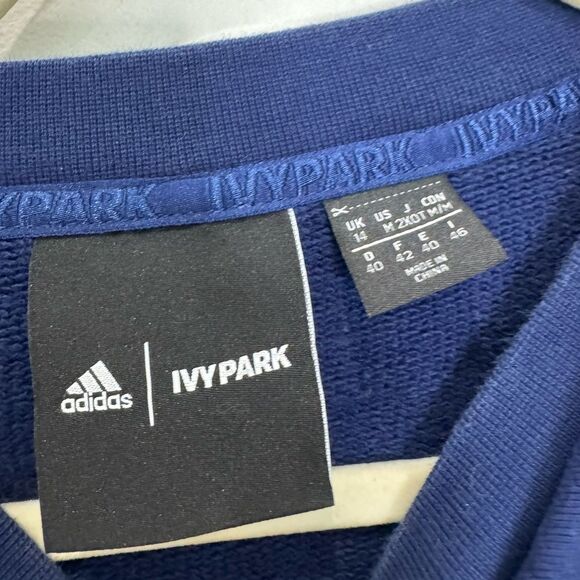 Adidas x Ivy Park Blue Hooded Shrug sweater - Picture 8 of 10